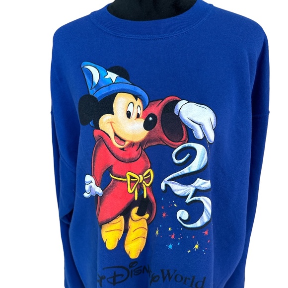 Vintage Mickey, Inc. Women's Disney 25th Anniversary Crewneck Sweatshirt XLarge - Picture 1 of 5